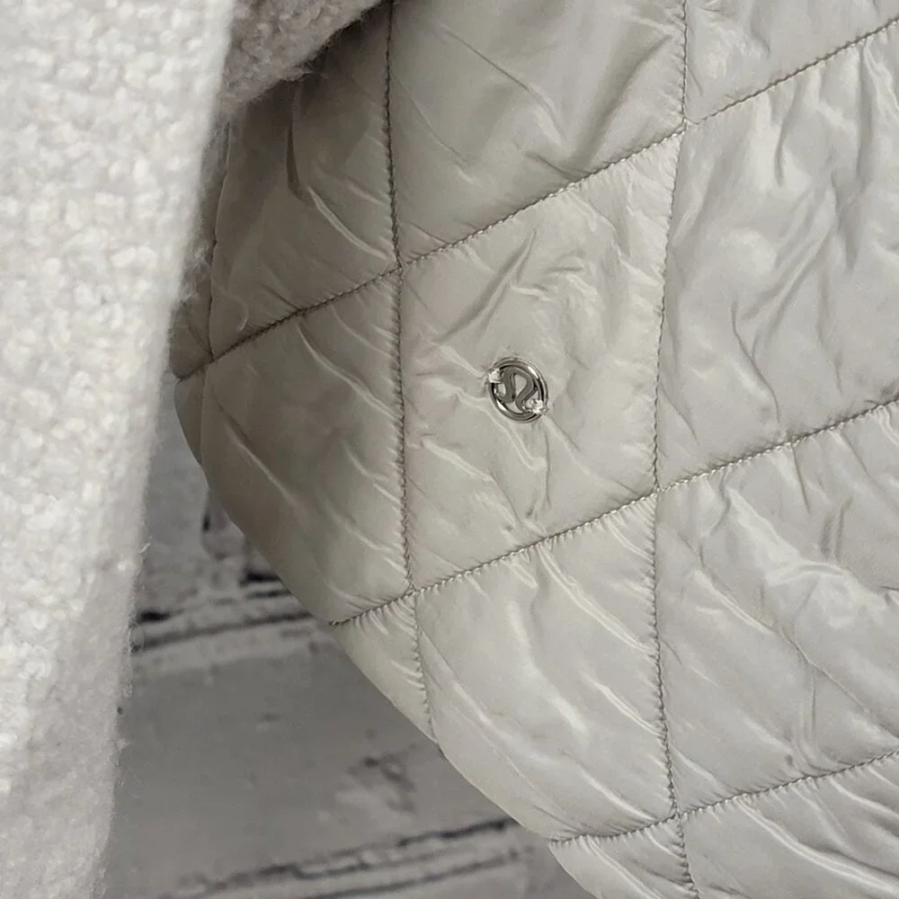 LULULEMON Show Me The Sherpa Jacket Women Size 6‎ Wool Blend Casual Athleisure